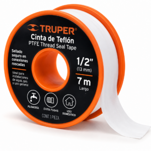 Cinta de Teflón Uso General 7 m × 1/2"